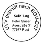 uvv pruefsiegel nach BGV-D27